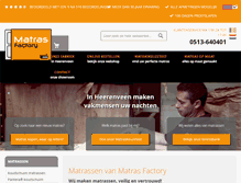 Tablet Screenshot of matrasfactory.nl